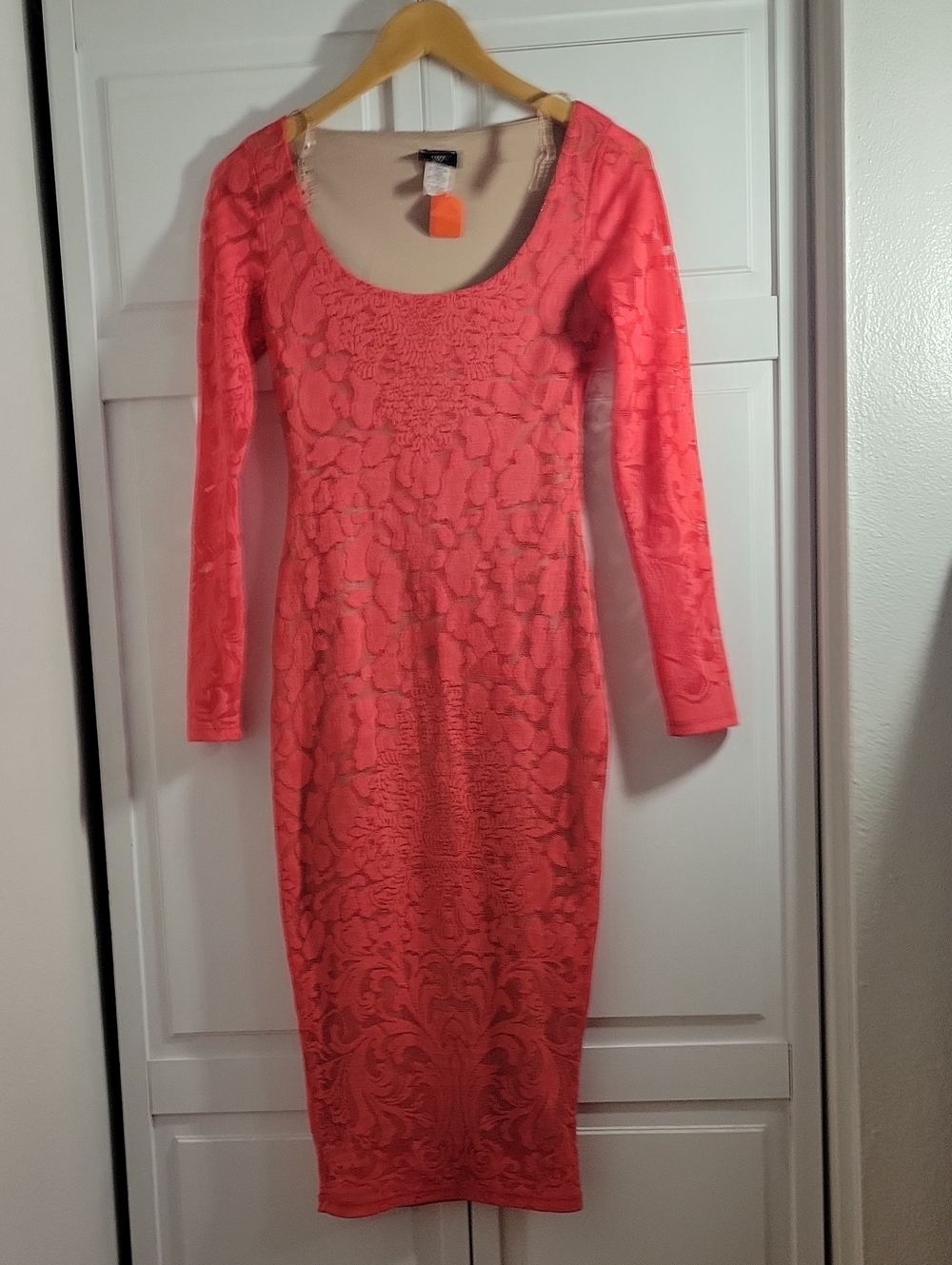 Elegant Floral Lace With Lining Bodycon  Dress